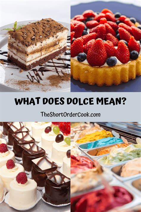 what is a dolce food